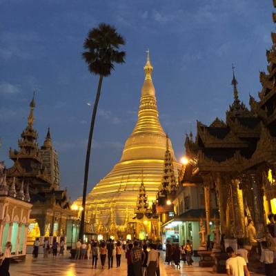 Shwedagon Pagoda by night
