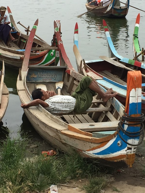 Fisherman at U bein Bridge