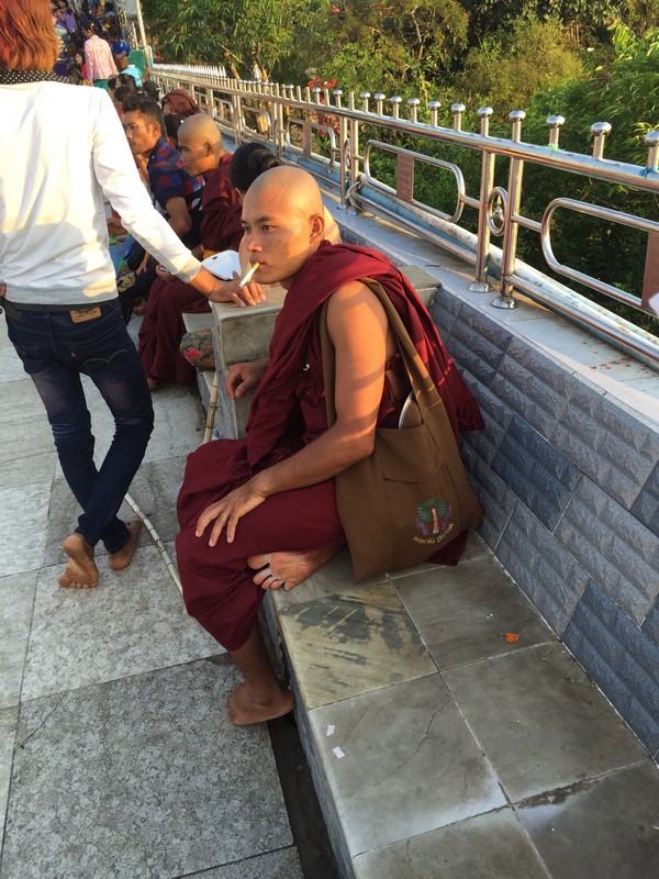 Smoking monk