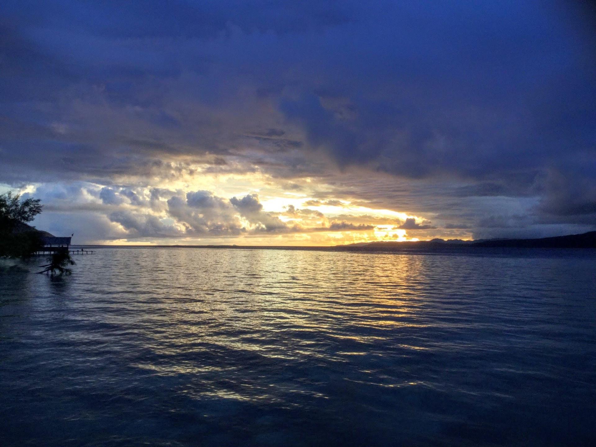 First sunset from Raja Ampat